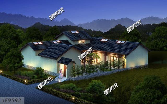 10款一層平房別墅民宿戶型方案圖，各種風格都有