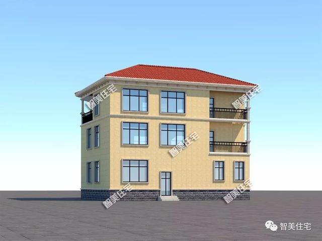 造價(jià)40多萬，帶堂屋和涼亭的別墅戶型方案設(shè)計(jì)，高端