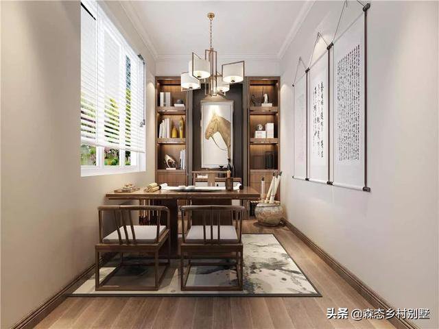 占地110㎡二層新中式別墅戶型設計圖，這款方案火爆全國