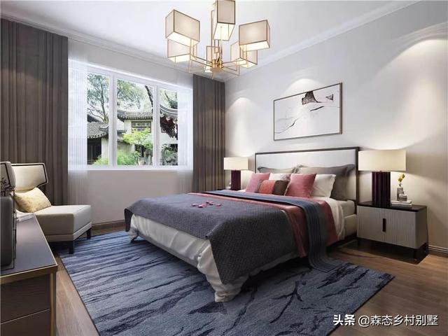 占地110㎡二層新中式別墅戶型設計圖，這款方案火爆全國