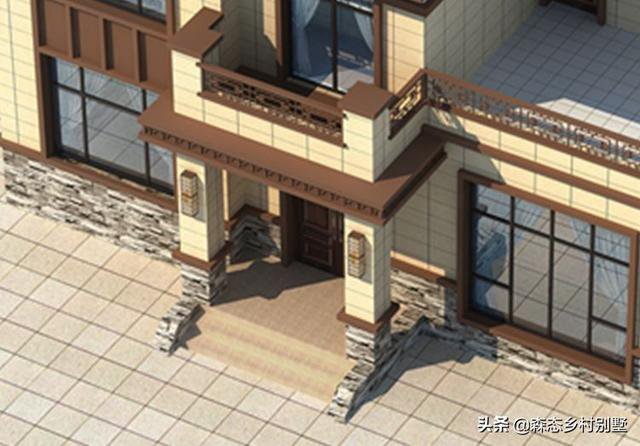 占地110㎡二層新中式別墅戶型設計圖，這款方案火爆全國