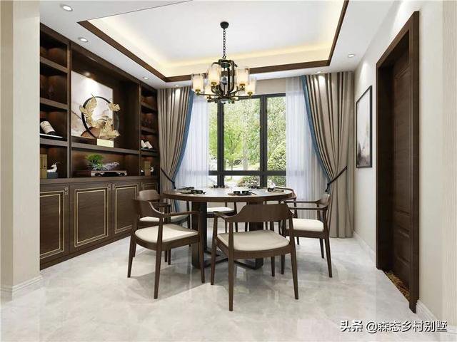 占地110㎡二層新中式別墅戶型設計圖，這款方案火爆全國