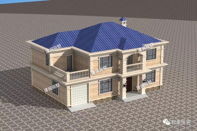 農村別墅二層帶車庫戶型圖，這款方案很實用哦