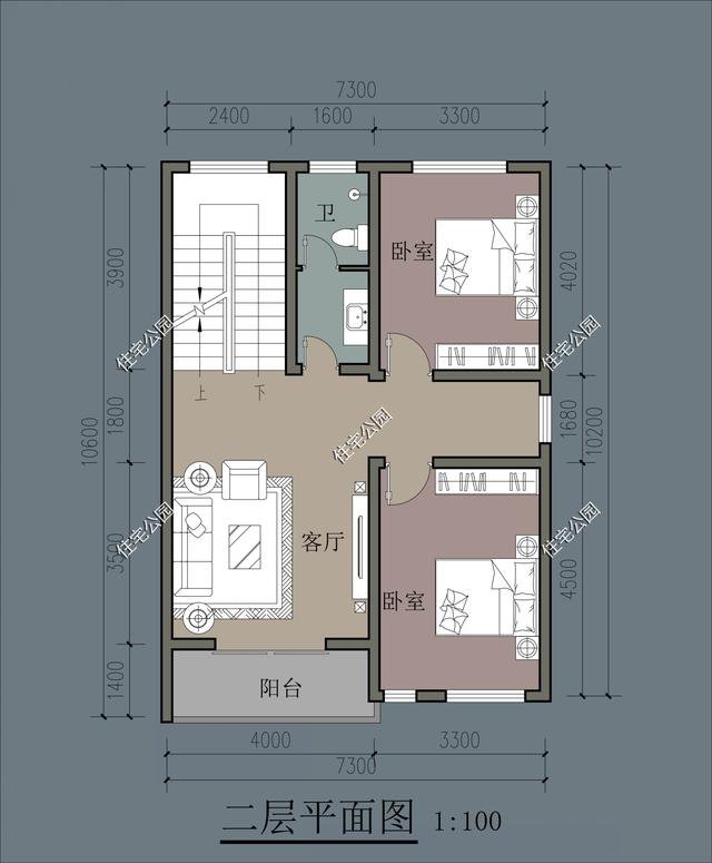 10套小戶型精致簡約的農村自建房方案戶型圖，適合小宅基地