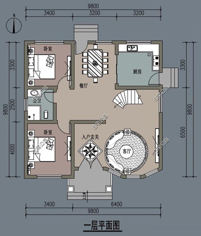 10套小戶型精致簡約的農村自建房方案戶型圖，適合小宅基地