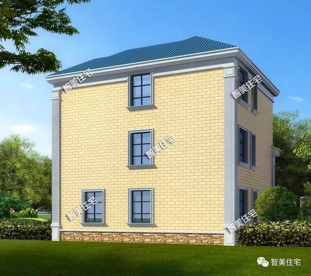 2棟城堡式豪宅別墅設(shè)計圖，客廳挑空復(fù)式設(shè)計