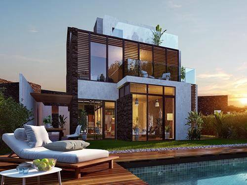 6棟超現(xiàn)代別墅自建房外觀圖片，2030年的超前設(shè)計感