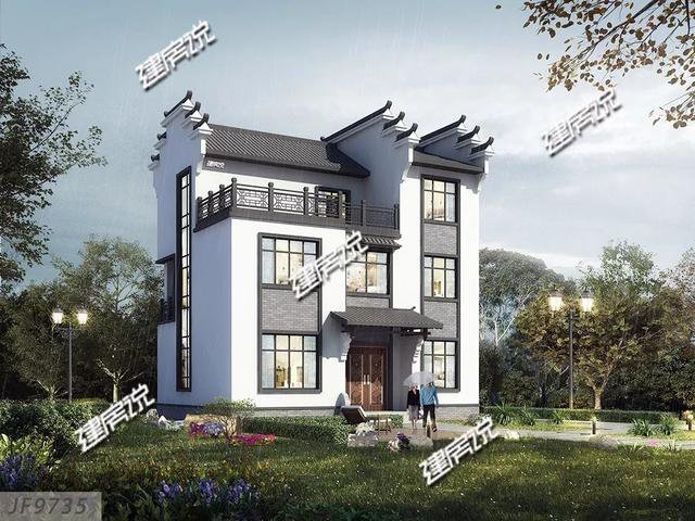 幾棟徽派的農(nóng)村中式住宅外觀圖片及戶型設(shè)計(jì)圖，喜歡徽派的收藏了