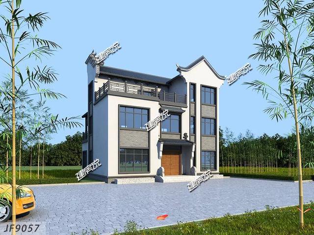 幾棟徽派的農(nóng)村中式住宅外觀圖片及戶型設(shè)計(jì)圖，喜歡徽派的收藏了