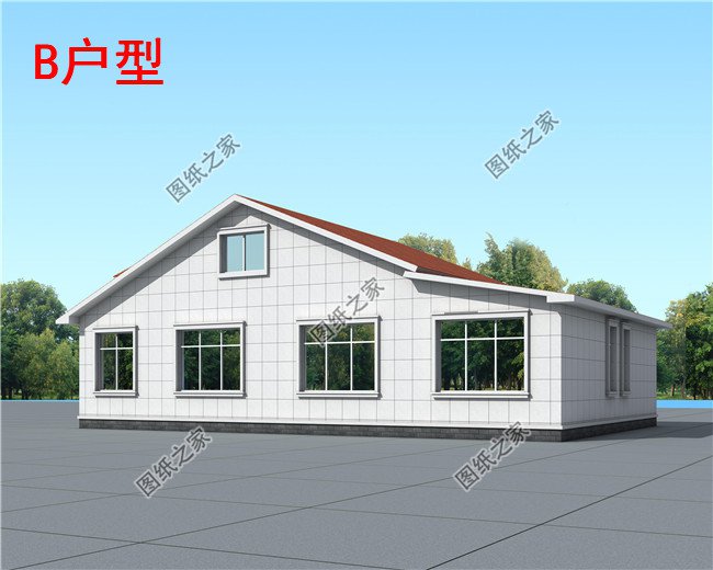 實用農村10萬一層小別墅戶型圖及圖紙