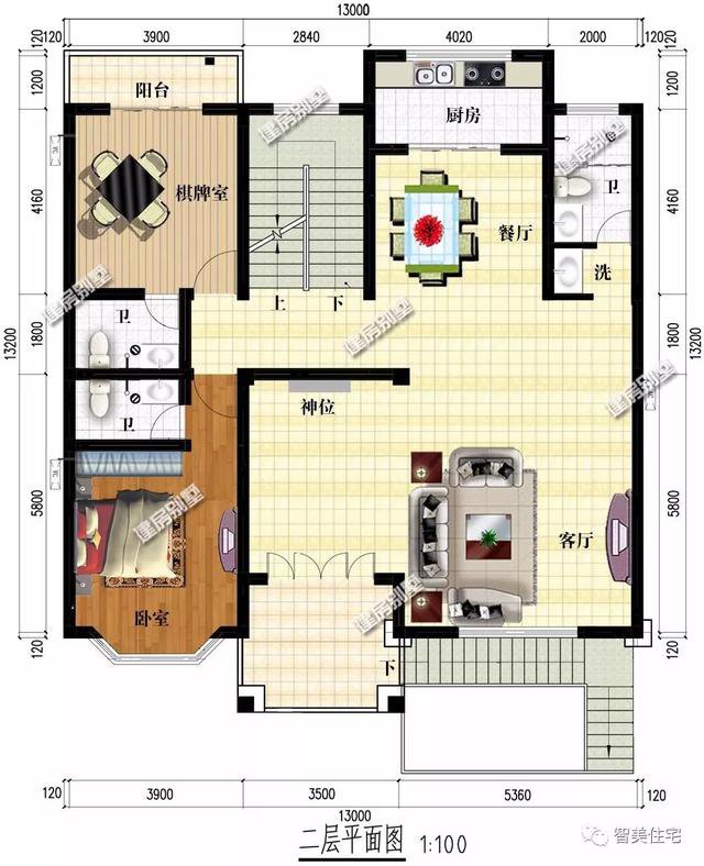 2棟帶架空層的自建房三層（四層）設計方案圖，看起來很高端