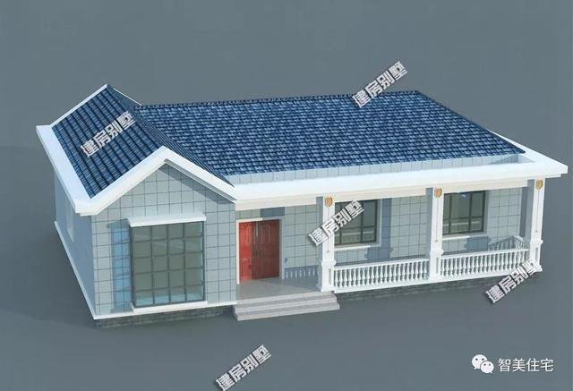 造價16萬左右的一層小平房別墅圖，外觀美布局贊