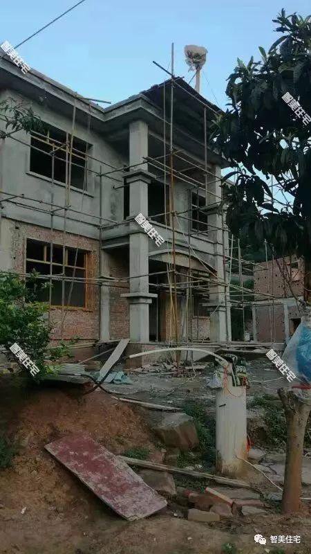 占地120平簡約普通二層自建房子設計圖，30萬內，完工圖更漂亮