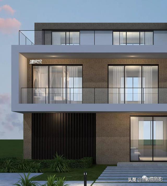 占地100平的超現代風平頂別墅戶型方案圖，時尚不過時