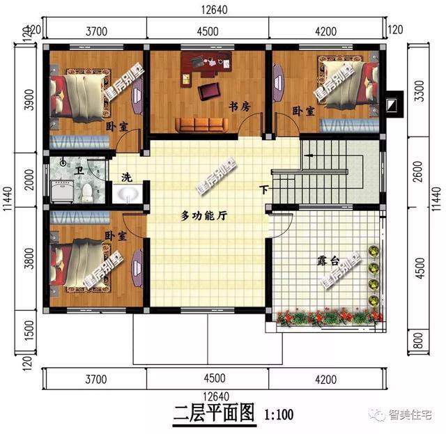 2棟簡單實用的兩層小別墅戶型圖，回老家給爸媽建一棟