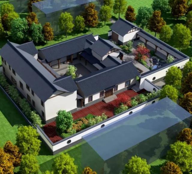 中式庭院別墅外觀效果圖大全，建一棟這樣的房子才叫有品位