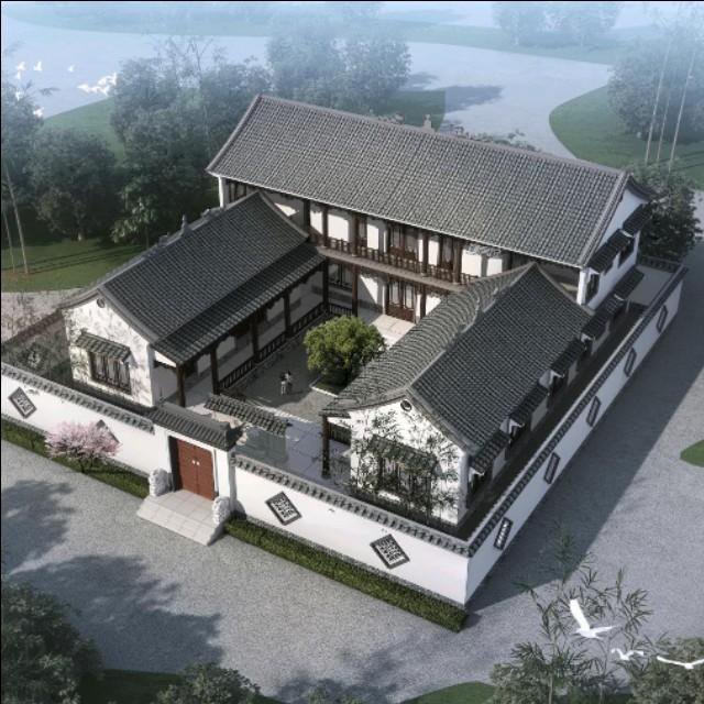 中式庭院別墅外觀效果圖大全，建一棟這樣的房子才叫有品位