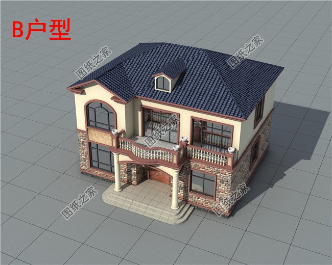 2019二層農村新款別墅新式二層樓房設計圖