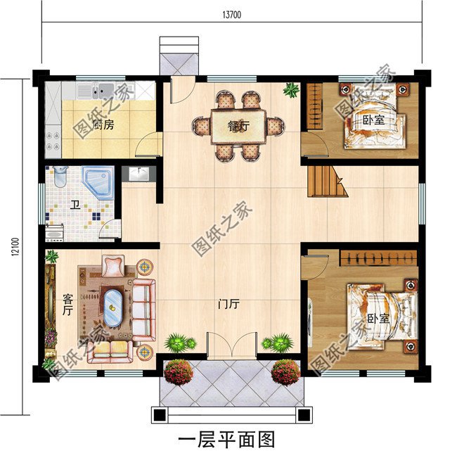 150平米新中式農村兩層樓房設計圖,簡單大氣時尚