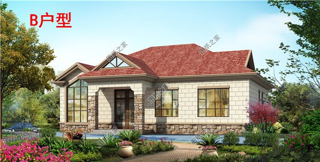 鄉(xiāng)下建房一層戶型圖