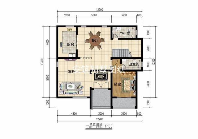 一套實用顏值又高的平屋頂三層現(xiàn)代風別墅戶型圖，喜歡這種風格