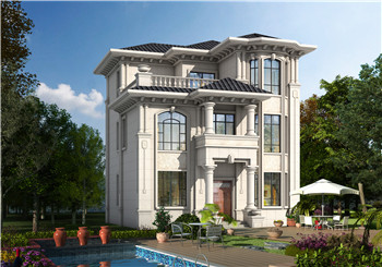 農(nóng)村三層別墅新款圖片及戶型設(shè)計(jì)圖紙大全，110平簡歐風(fēng)格