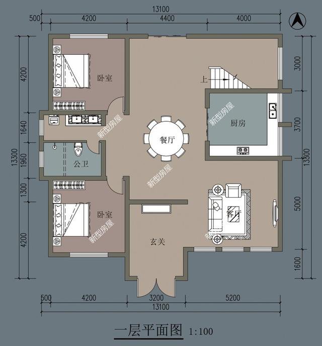 6套二層小洋樓設計戶型圖及外觀效果圖，都是新款設計出圖