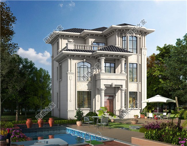 最新農村三層別墅設計圖紙及效果圖大全,高級歐式風
