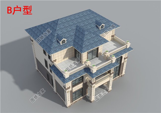 新農村私人別墅建筑設計施工圖，全套別墅設計圖紙