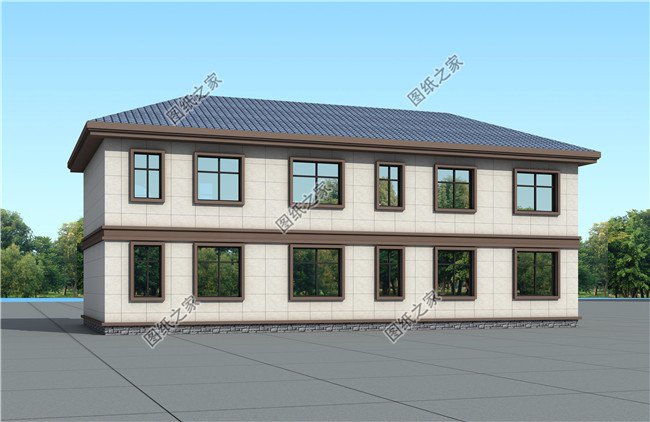 農村雙拼自建別墅設計CAD圖紙