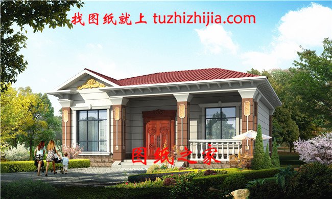 6款農(nóng)村蓋一層平房的設計圖，10萬元就能建起來