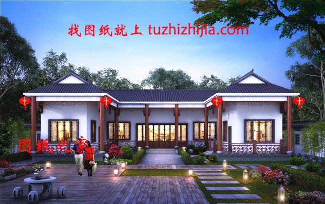 6款農(nóng)村蓋一層平房的設計圖，10萬元就能建起來