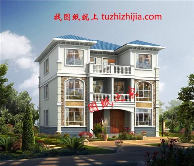 雙拼農村小別墅設計圖，適合有兩個兄弟的家庭自建