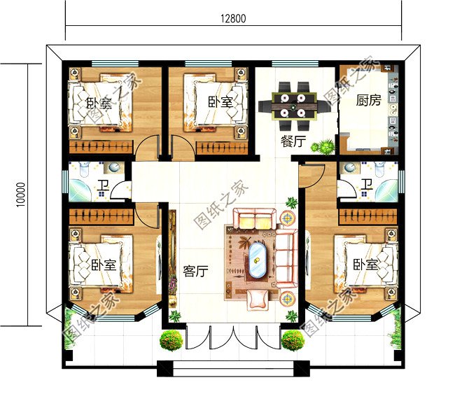 13×11米的宅基地，農(nóng)村一層平房帶個(gè)小院，怎么設(shè)計(jì)好？