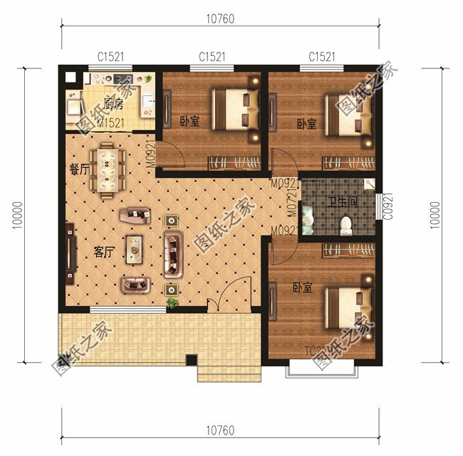 6套最漂亮的一層平房圖片【附設計方案】，忍不住推薦