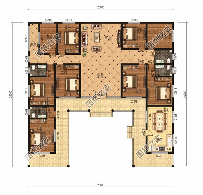 6套最漂亮的一層平房圖片【附設計方案】，忍不住推薦