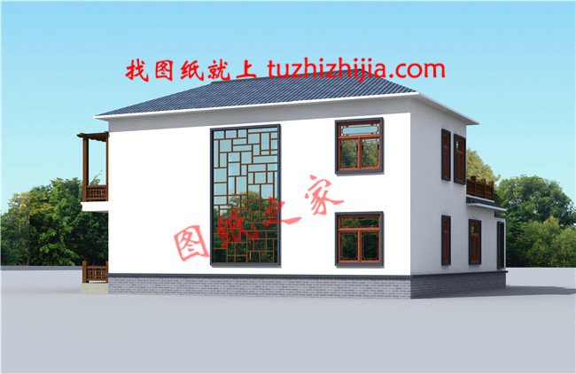 15×14米二層農(nóng)村四合院設計，秒殺各種洋別墅