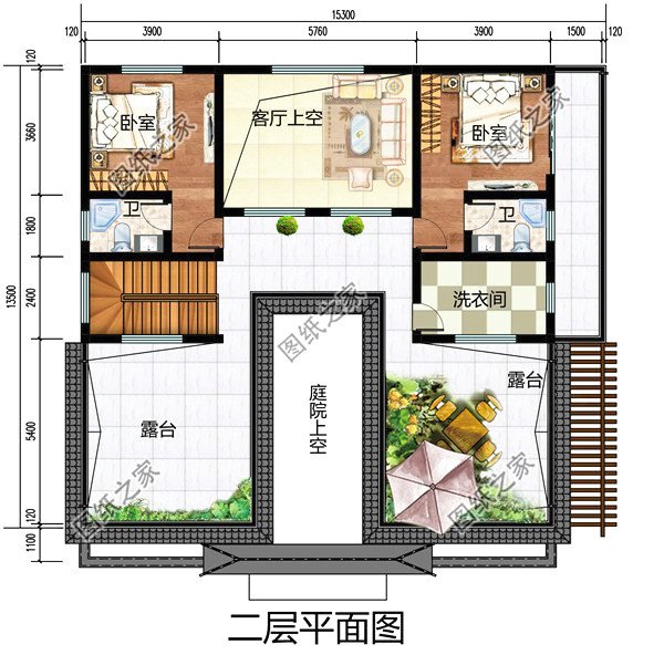 15×14米二層農(nóng)村四合院設計，秒殺各種洋別墅