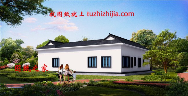 適合農村自建的現代一層三合院圖，秒殺一切洋樓別墅！