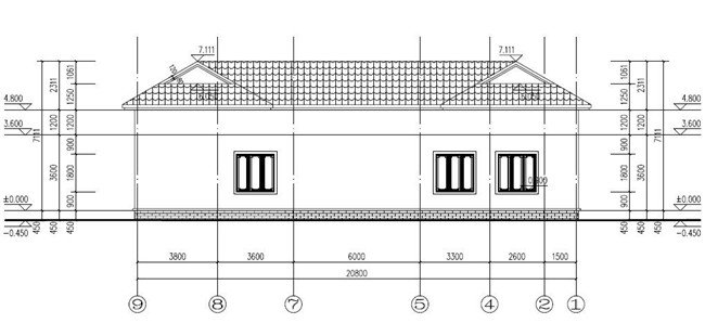 適合農村自建的現代一層三合院圖，秒殺一切洋樓別墅！