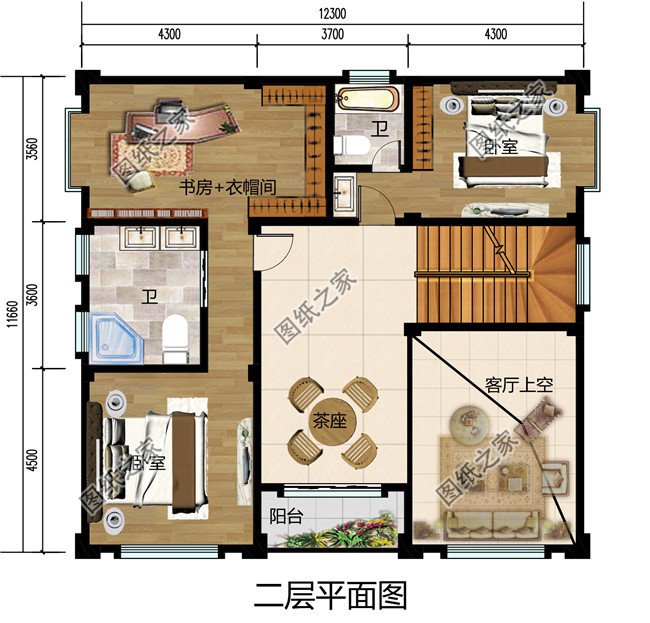 新農(nóng)村四層獨(dú)棟復(fù)式別墅設(shè)計(jì)圖，設(shè)計(jì)豪華時(shí)尚