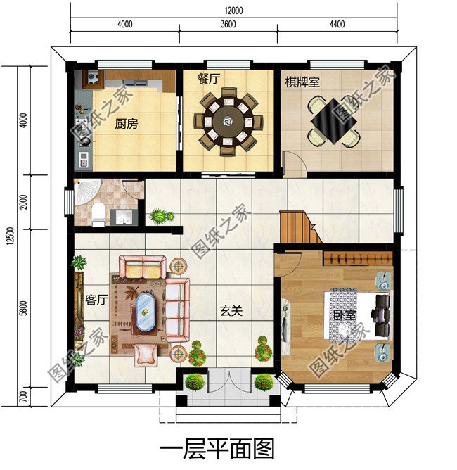 私人二層歐式別墅建筑設(shè)計圖（效果圖+全套別墅設(shè)計方案）