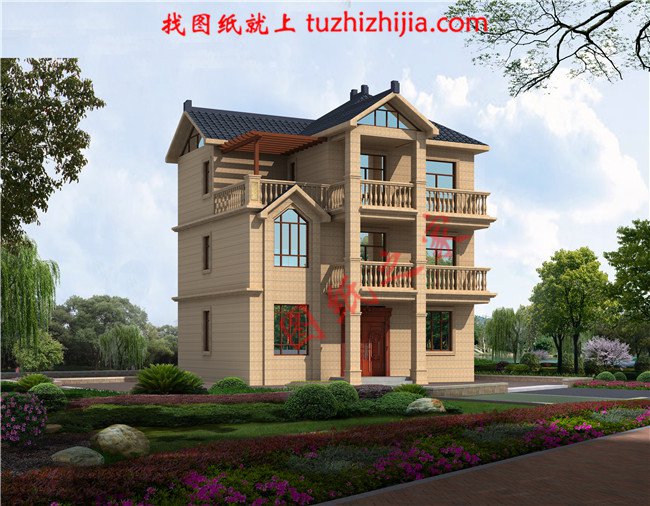 10款宅基地進深8米自建房設計圖，二層三層都有，一定有你喜歡的