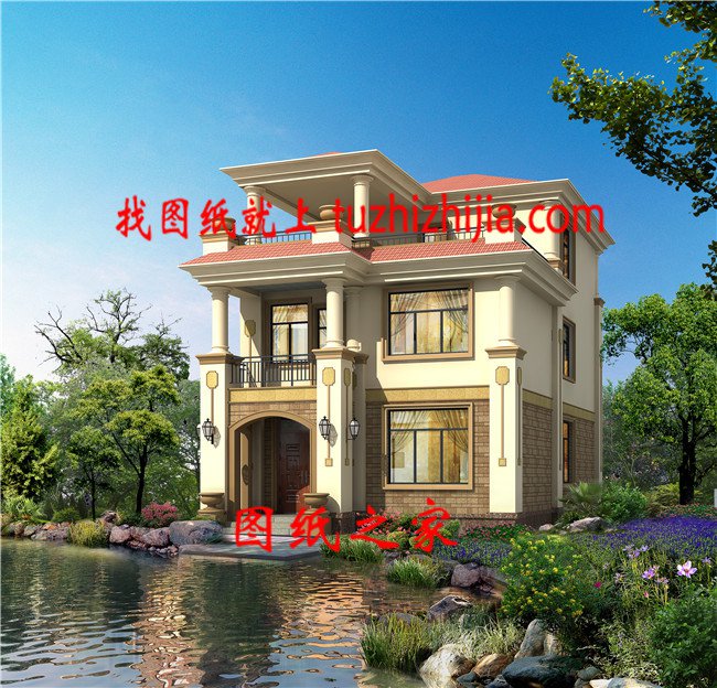 10款占地100平左右農村別墅設計戶型圖，小宅基地建出大效果