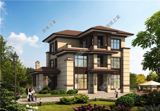 10款新中式別墅房屋效果圖大全，越看越喜歡