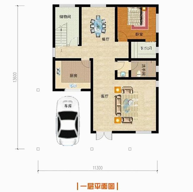 誰說農村小別墅花費高，這款二層帶車庫自建房20萬以內都能建