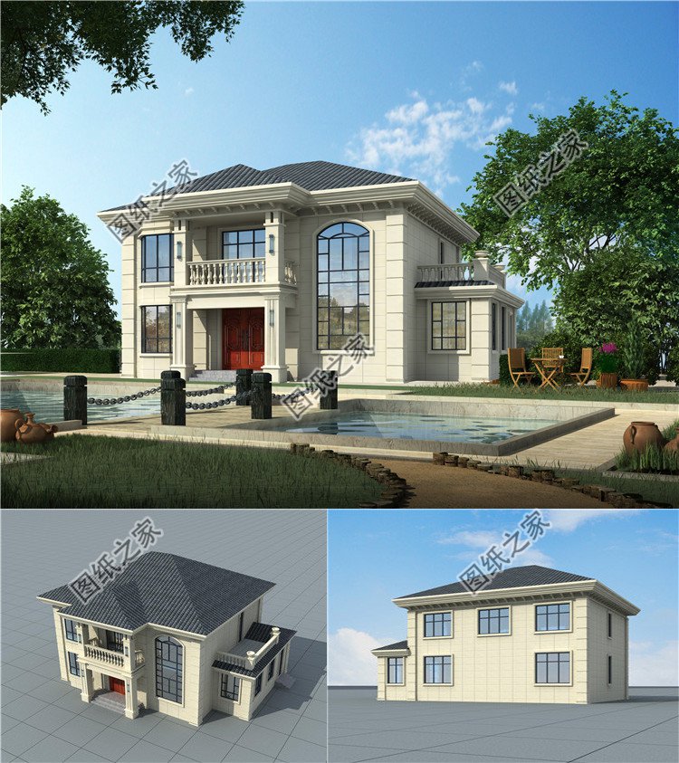 獨棟二層四間歐式小別墅