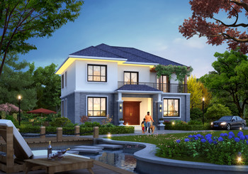 占地130平方米中式二層小樓房設(shè)計圖紙，農(nóng)村自建戶型實(shí)用