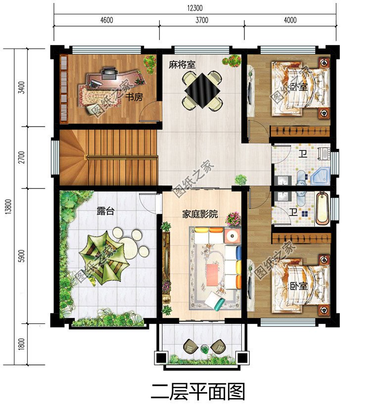 農(nóng)村最好看兩層小樓圖及全套CAD施工圖紙,新中式風(fēng)格,簡潔大氣