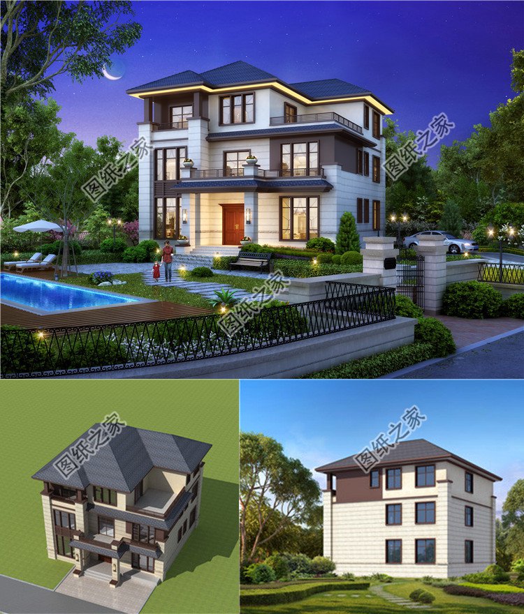 三層新中式別墅設計方案